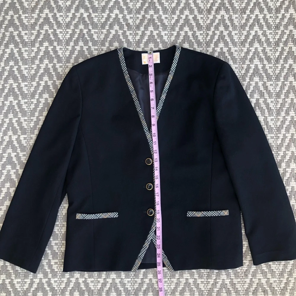 Pendleton three button front pure virgin wool blazer size 14
